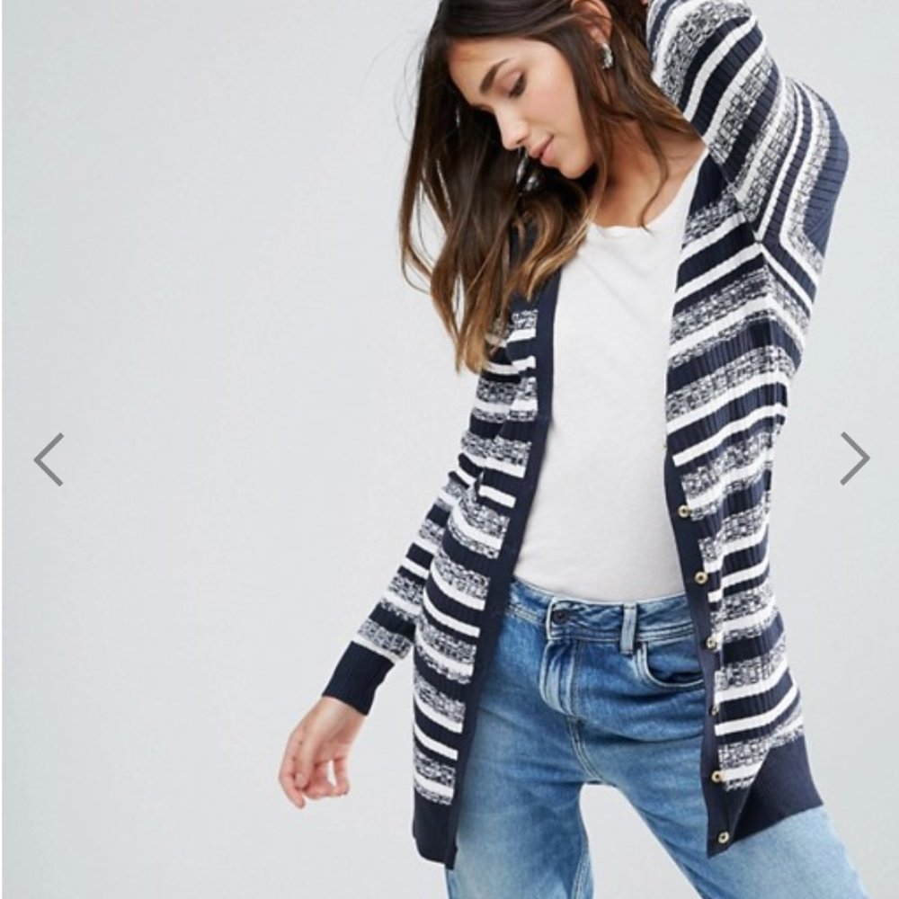Brave Soul Button Through Stripe